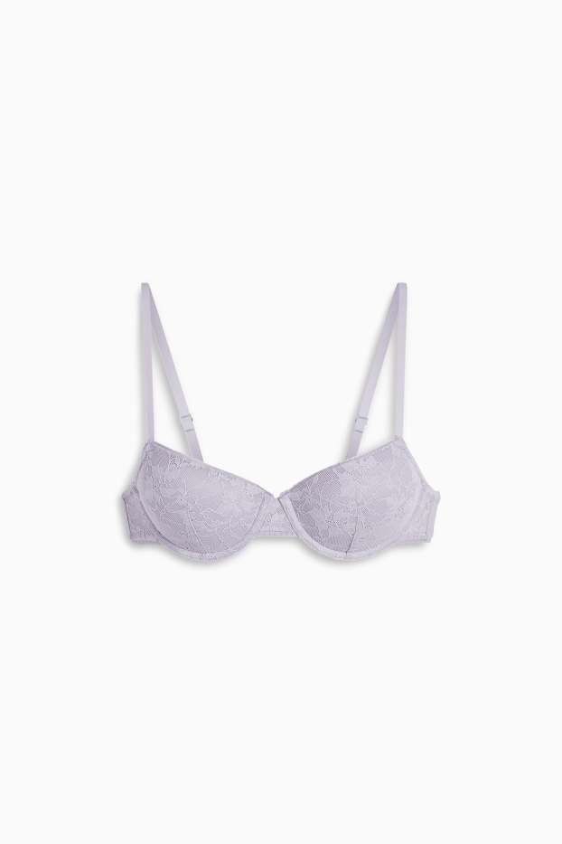 Donna - Reggiseno con ferretti - DEMI - imbottito - viola chiaro