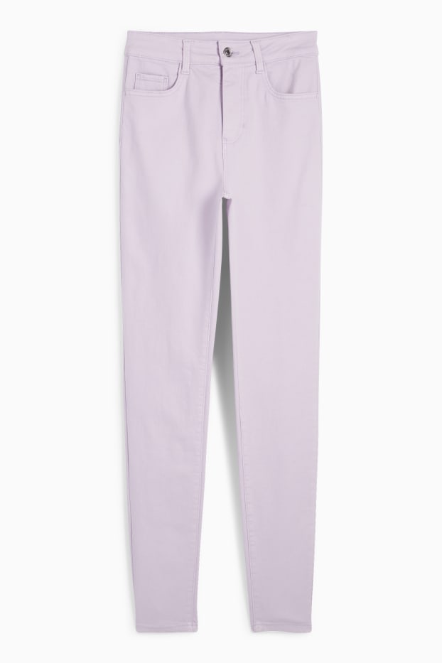 Donna - Jeggings - vita alta - viola chiaro
