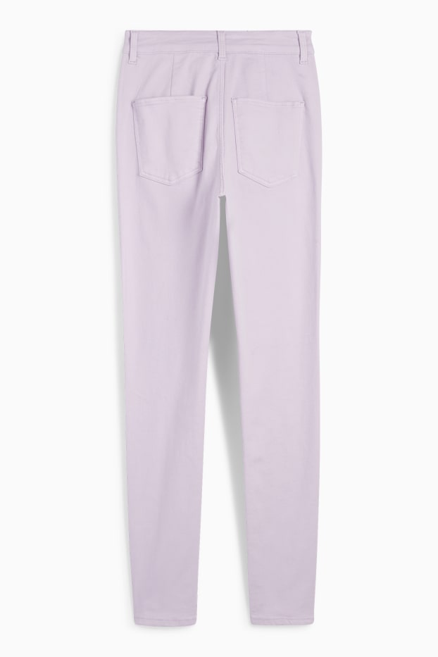 Donna - Jeggings - vita alta - viola chiaro