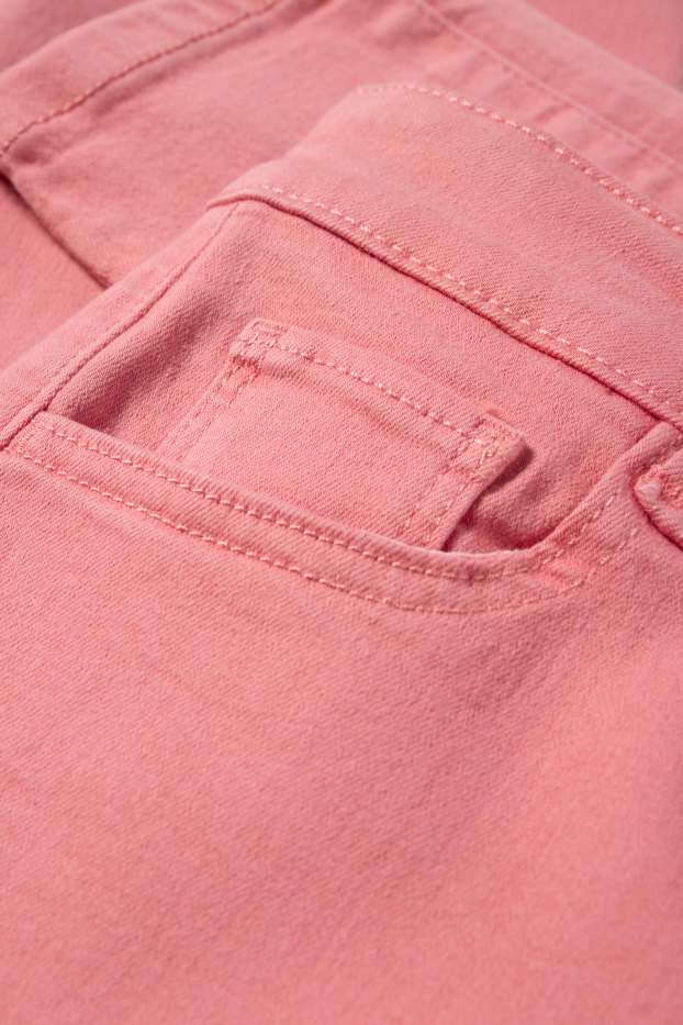 Donna - Jeggings - vita alta - fucsia