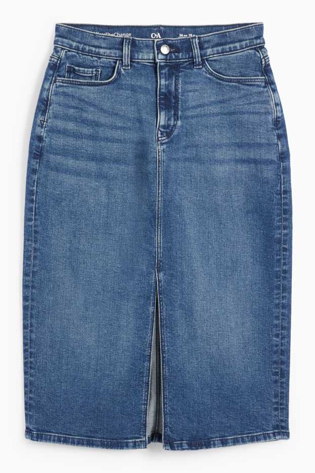 Femei - Fustă de blugi - LYCRA® - denim-albastru