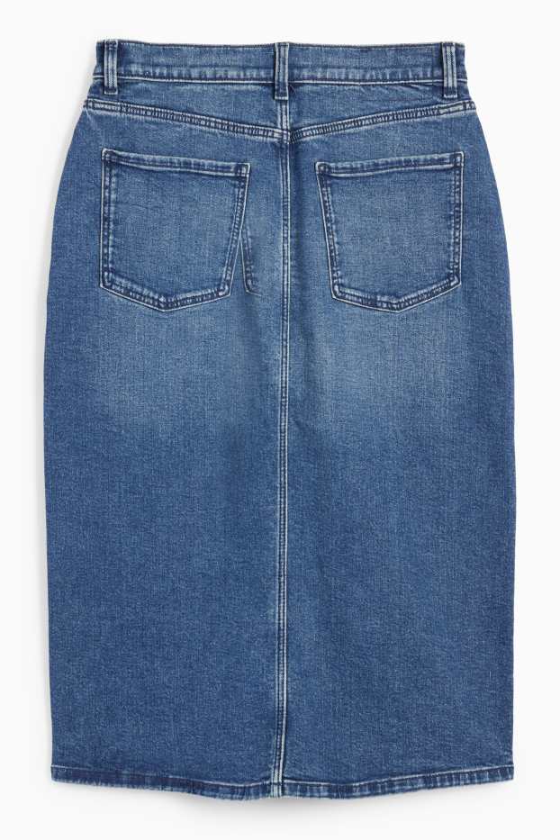 Femei - Fustă de blugi - LYCRA® - denim-albastru