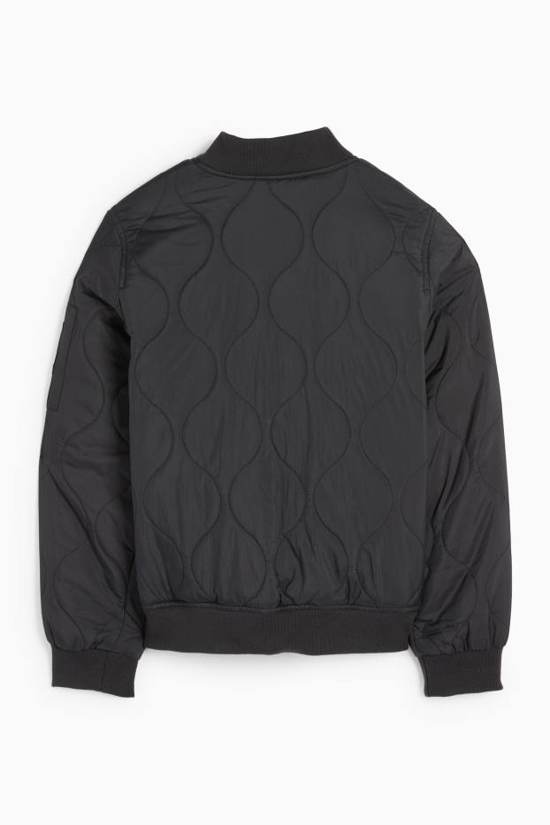 Děti - dívky - Prošívaný bomber - černá