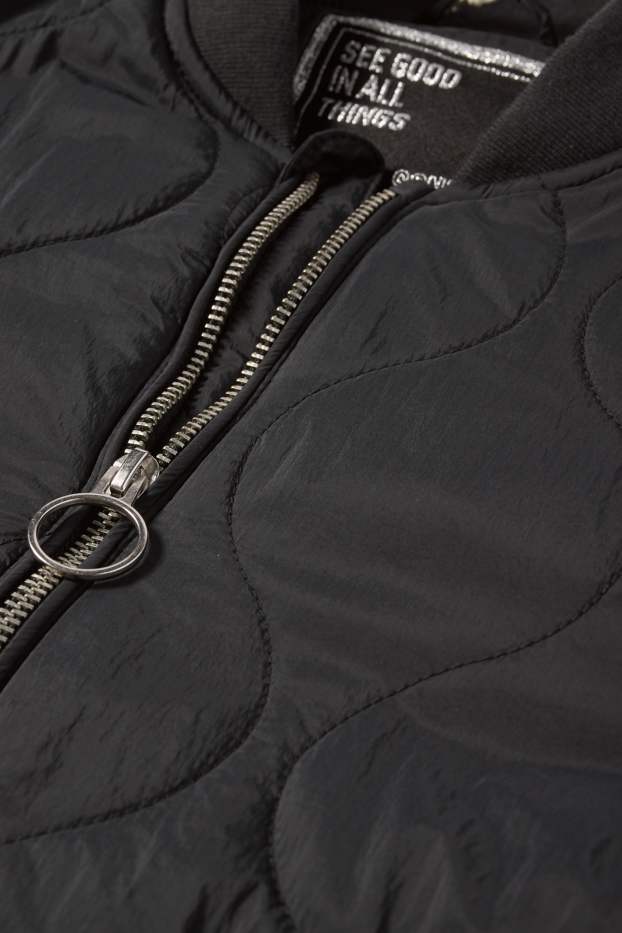 Děti - dívky - Prošívaný bomber - černá