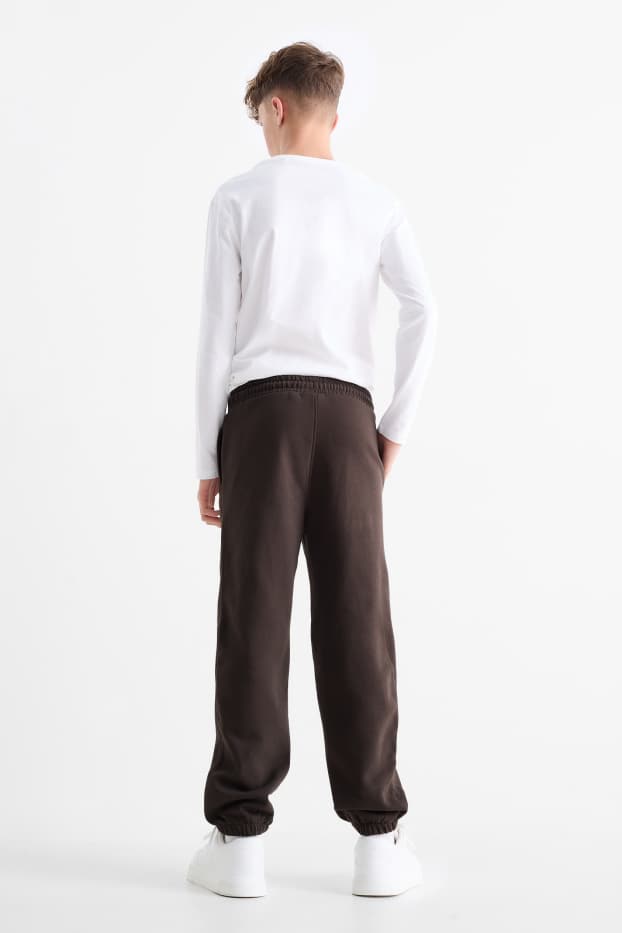 Bambini - Pantaloni sportivi - marrone scuro