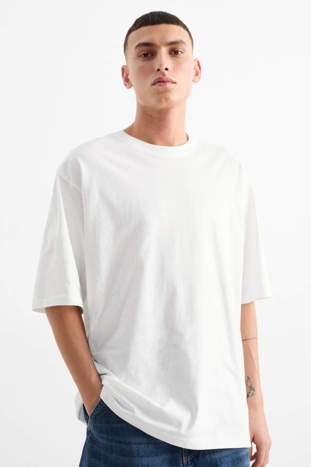 Hommes - T-shirt - oversize - blanc