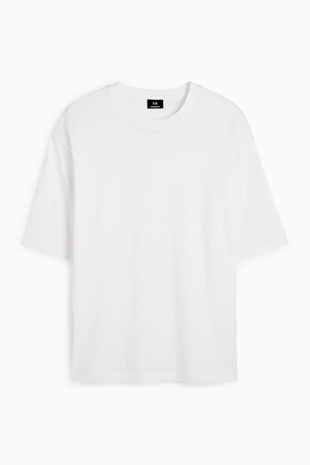 Hommes - T-shirt - oversize - blanc