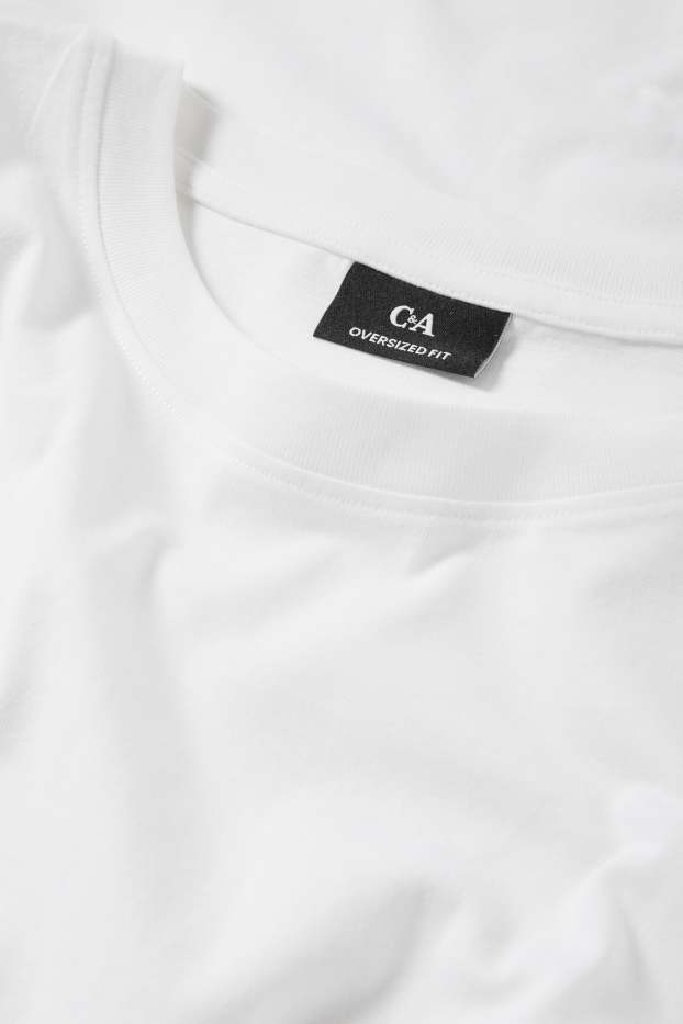 Hommes - T-shirt - oversize - blanc