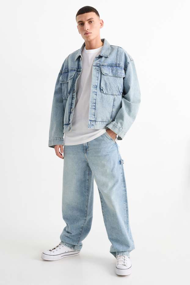 Herren - Baggy Jeans - helljeansblau
