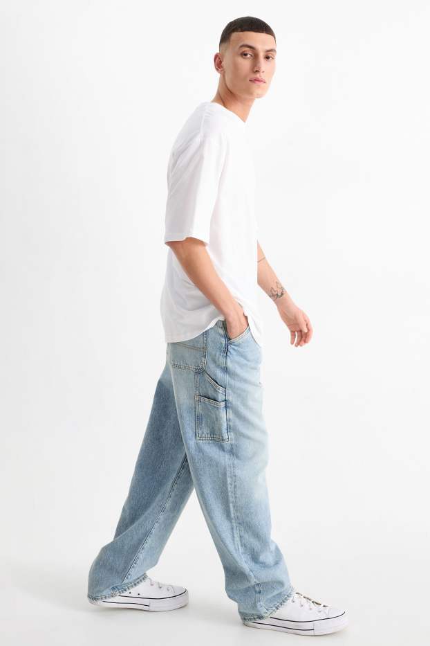 Herren - Baggy Jeans - helljeansblau