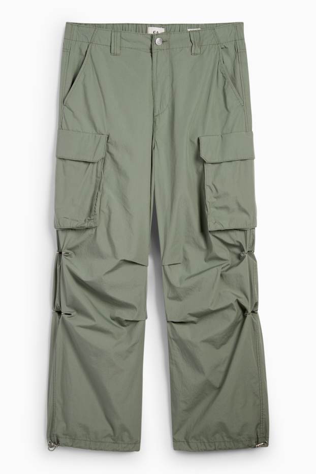 Herren - Cargohose - Relaxed Fit - grün
