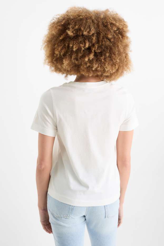 Femmes - T-shirt - blanc crème