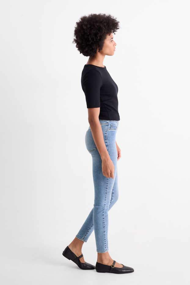 Donna - Confezione da 2 - jeggings - vita media - skinny fit - jeans blu