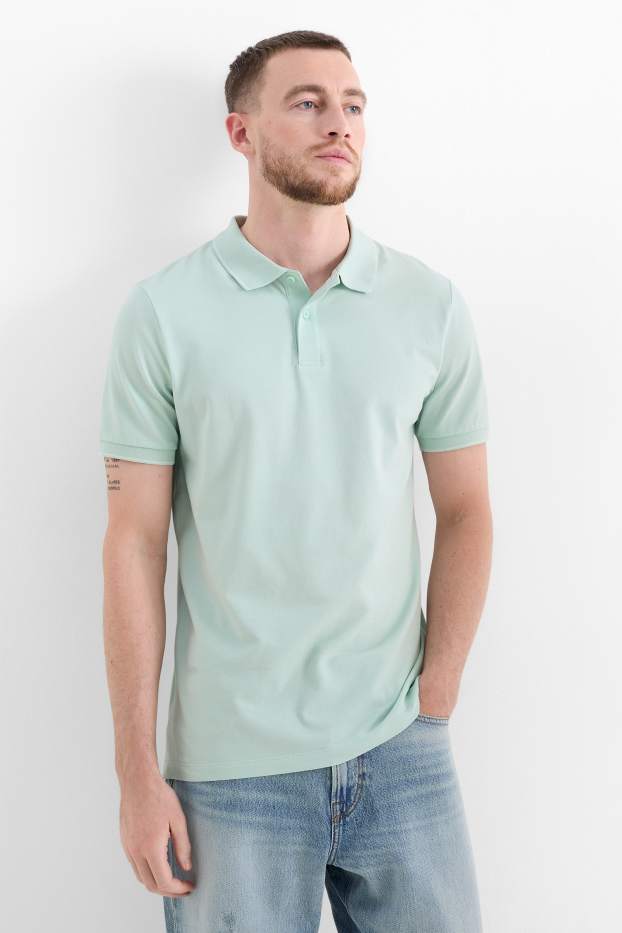 Herren - Poloshirt - mintgrün
