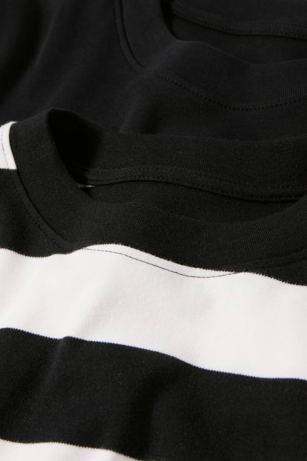 Damen - Multipack 2er - T-Shirt - schwarz / weiß