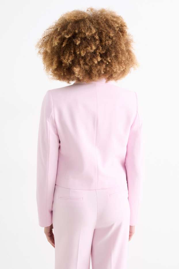 Dona - Blazer crop - entallat - rosa