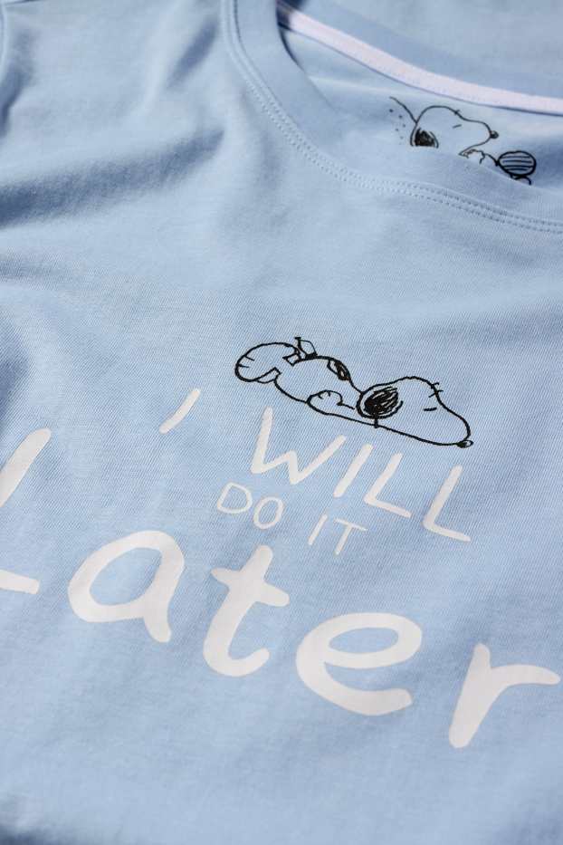Femei - Cămașă de noapte - Snoopy - albastru deschis