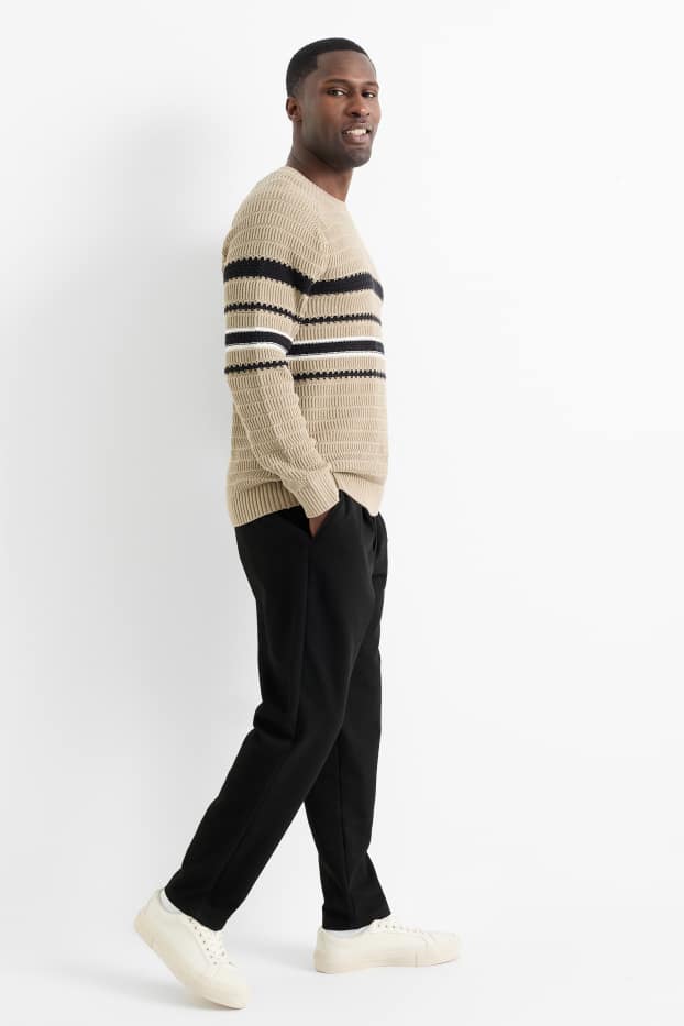 Hommes - Chino - tapered fit - noir