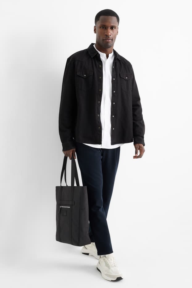 Heren - Grote shopper - zwart