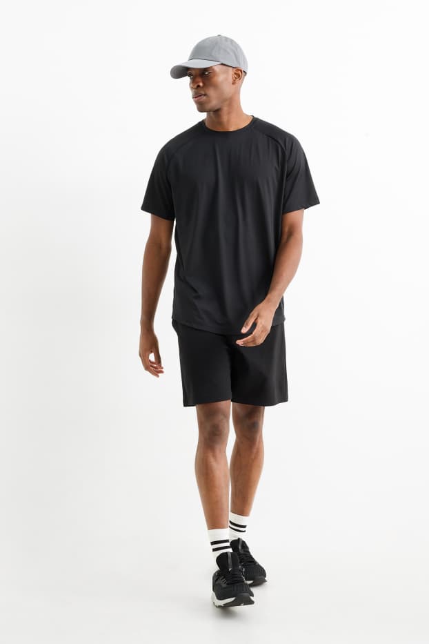 Herren - Funktions-Sweatshorts - schwarz