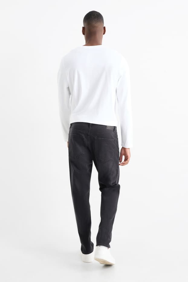 Uomo - Jeans slim tapered - jeans grigio scuro