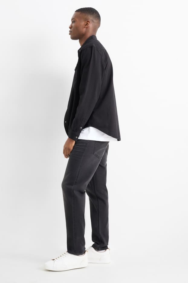 Uomo - Jeans slim tapered - jeans grigio scuro