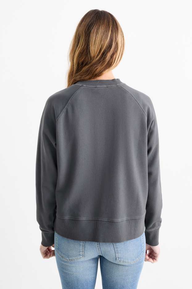 Femmes - Sweat basique - gris foncé