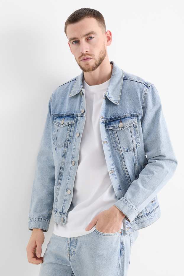 Hommes - Veste en jean - jean bleu clair