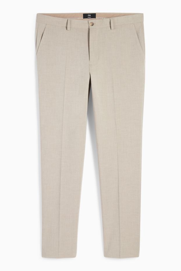 Bărbați - Pantaloni modulari - slim fit - stretch - bej deschis