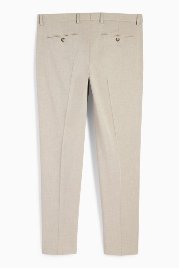 Bărbați - Pantaloni modulari - slim fit - stretch - bej deschis