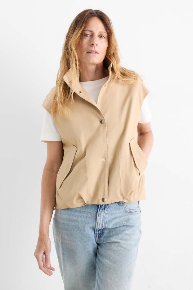 Women - Waistcoat - beige