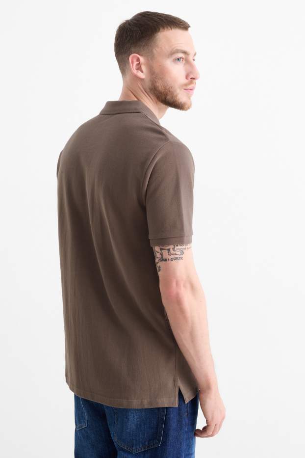 Herren - Poloshirt - hellbraun