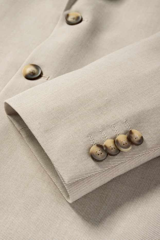 Herren - Baukasten-Sakko - Slim Fit - Stretch - hellbeige