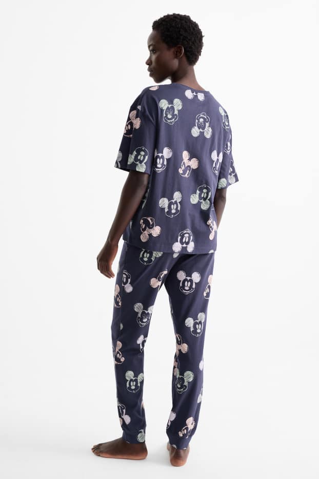 Femmes - Pyjama - Mickey Mouse - bleu foncé