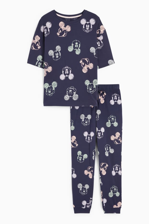 Femmes - Pyjama - Mickey Mouse - bleu foncé