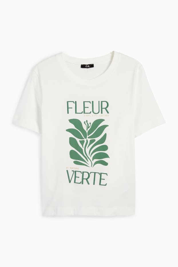 Damen - T-Shirt - weiss