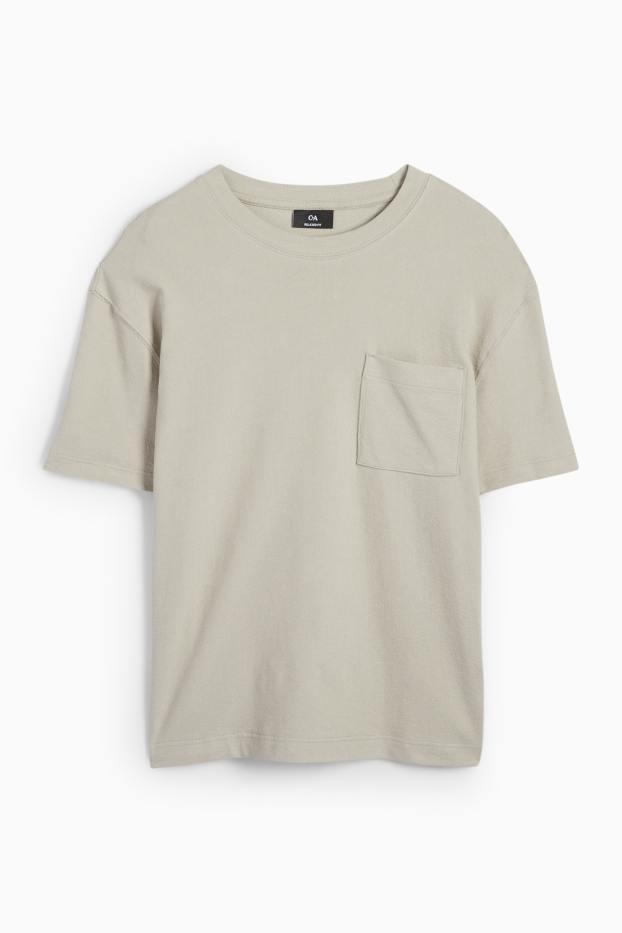 Hommes - T-shirt - relaxed fit - taupe