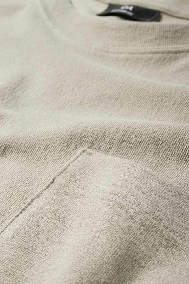 Hommes - T-shirt - relaxed fit - taupe