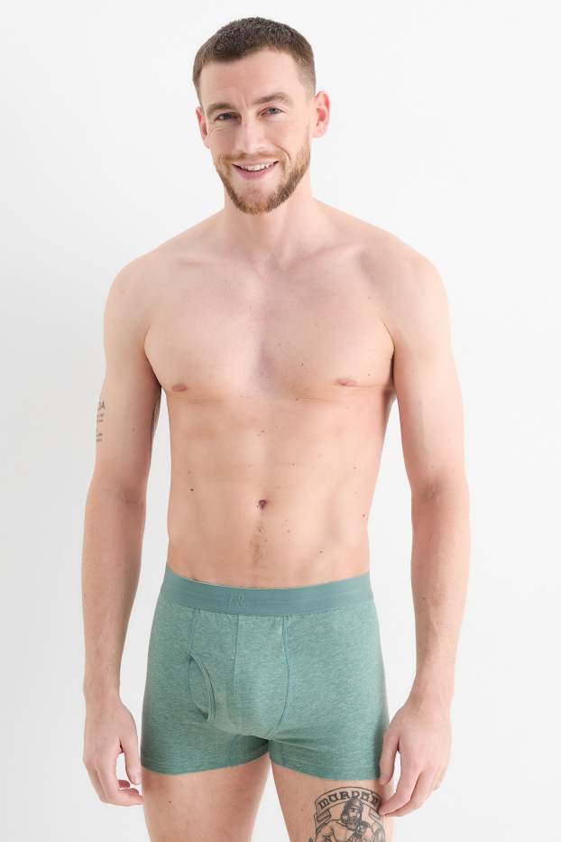 Uomo - Confezione da 3 - boxer aderenti - blu