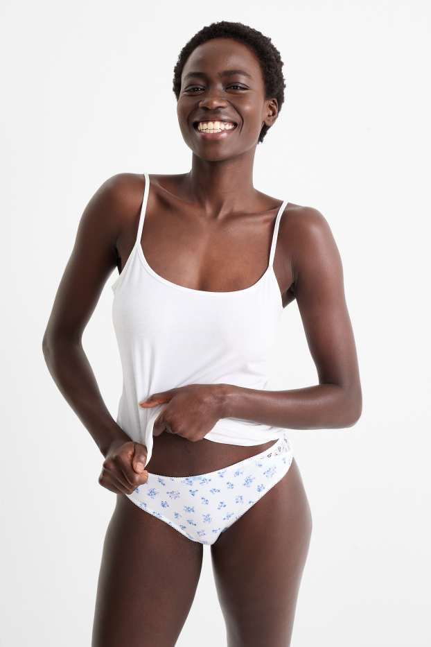 Women - Multipack of 3 - knickers - light blue