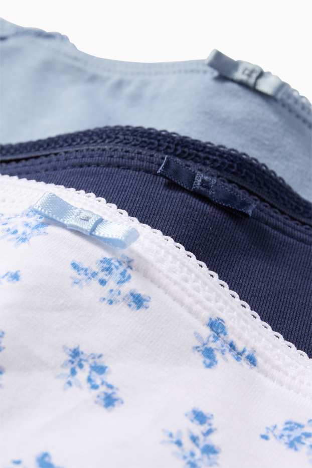 Women - Multipack of 3 - knickers - light blue