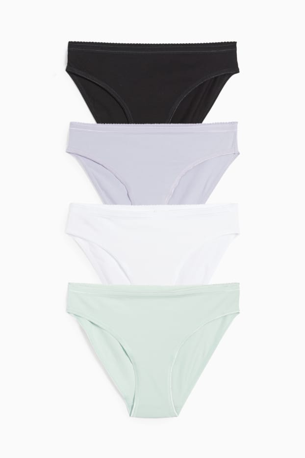 Women - Multipack of 4 - knickers - light violet