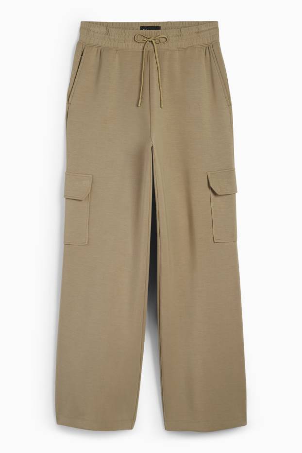 Women - Technical cargo joggers - green