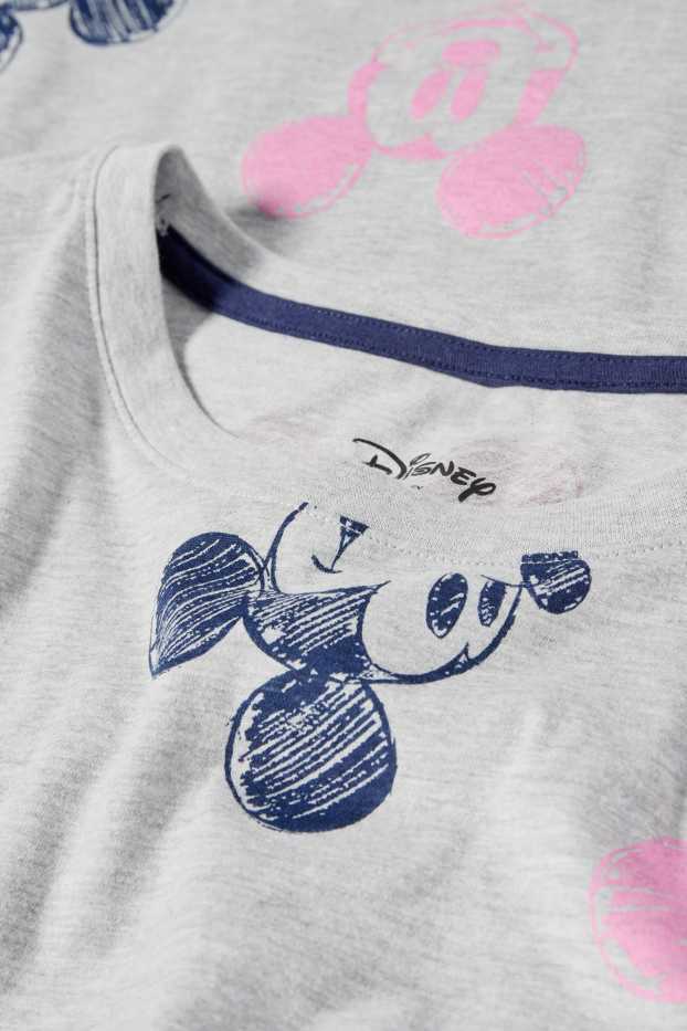 Femmes - Chemise de nuit - Mickey Mouse - gris clair chiné