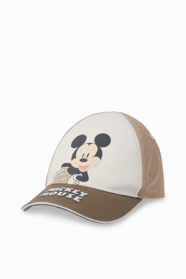 Baby: jongens - Mickey Mouse - babypetje - beige