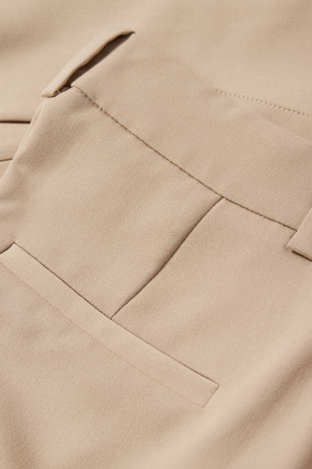 Dona - Pantalons formals - high waist - tapered fit - beix