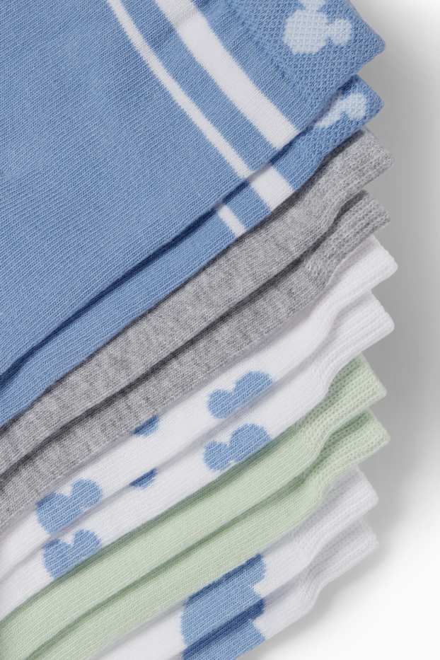 Femei - Multipack 5 perechi - șosete cu motive - Mickey Mouse - albastru