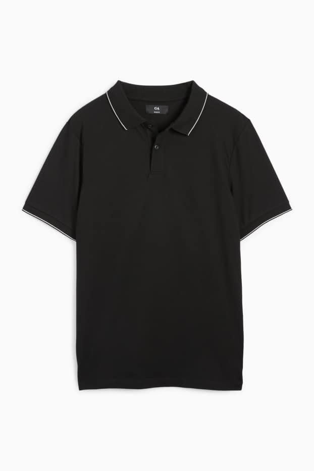 Herren - Poloshirt - schwarz