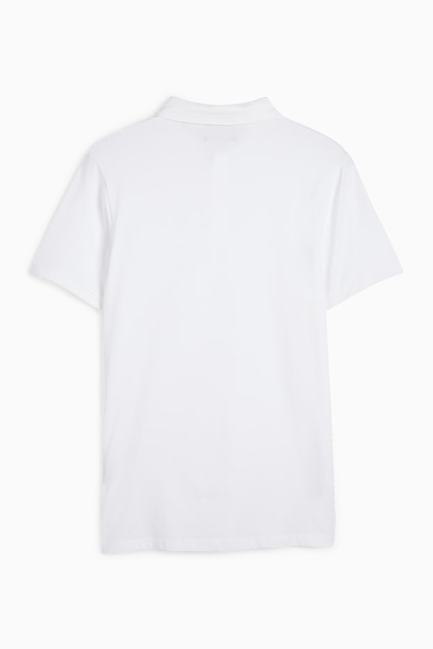 Hommes - Polo - Flex - blanc