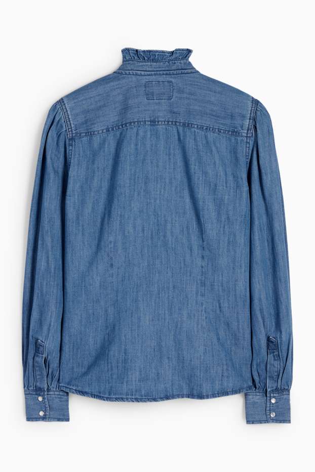 Damen - Jeansbluse - jeansblau